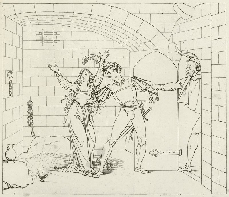 Illustratie voor Goethes Faust door Friedrich August Moritz Retzsch