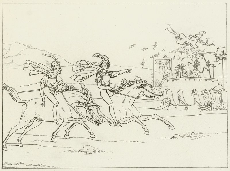 Illustratie voor Goethes Faust door Friedrich August Moritz Retzsch