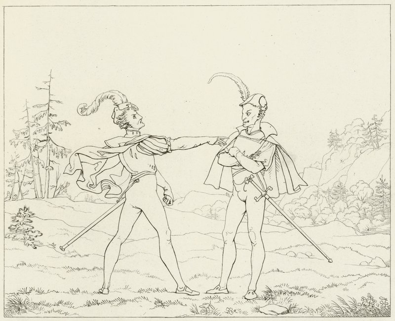Illustratie voor Goethes Faust door Friedrich August Moritz Retzsch