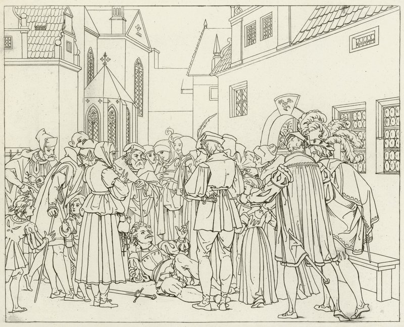 Illustratie voor Goethes Faust door Friedrich August Moritz Retzsch