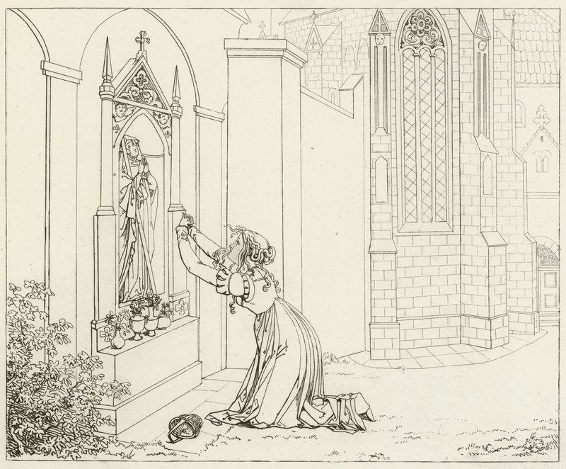 Illustratie voor Goethes Faust door Friedrich August Moritz Retzsch