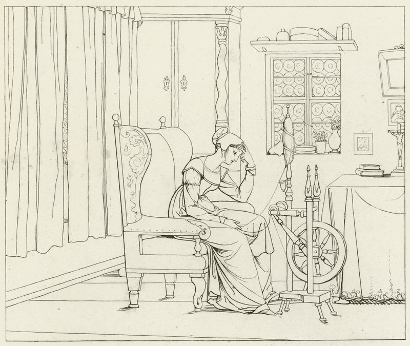 Illustratie voor Goethes Faust door Friedrich August Moritz Retzsch