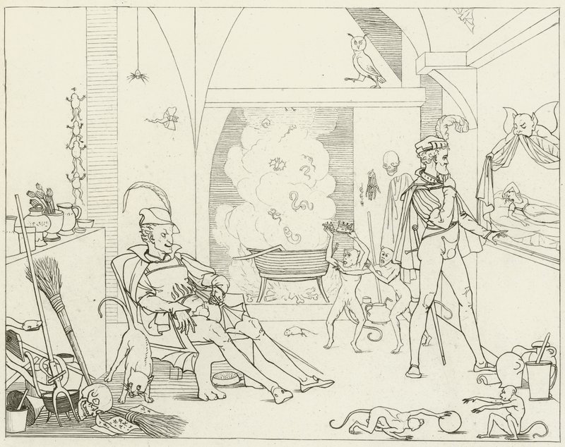 Illustratie voor Goethes Faust door Friedrich August Moritz Retzsch
