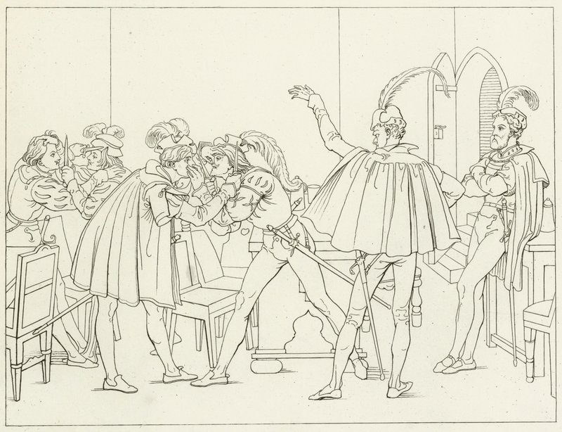 Illustratie voor Goethes Faust door Friedrich August Moritz Retzsch