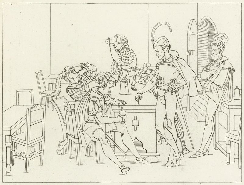 Illustratie voor Goethes Faust door Friedrich August Moritz Retzsch