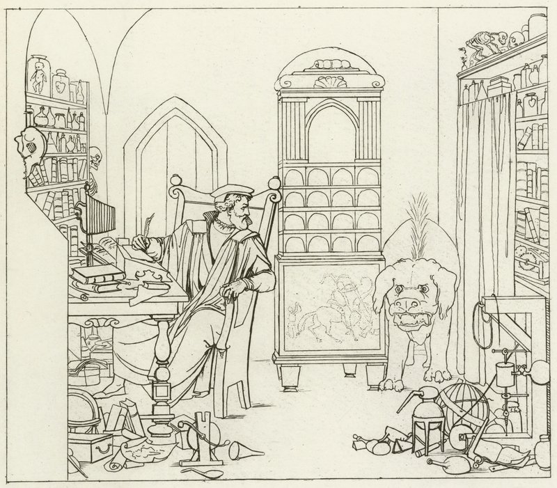 Illustratie voor Goethes Faust door Friedrich August Moritz Retzsch