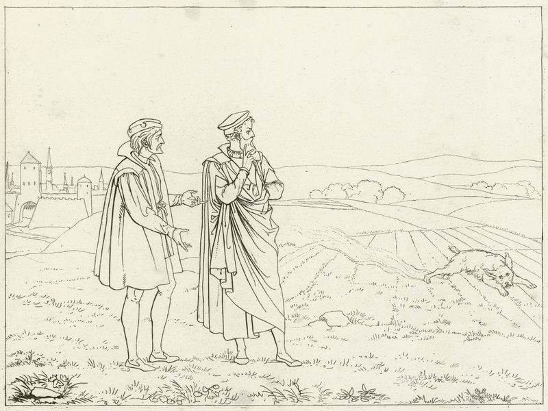 Illustratie voor Goethes Faust door Friedrich August Moritz Retzsch