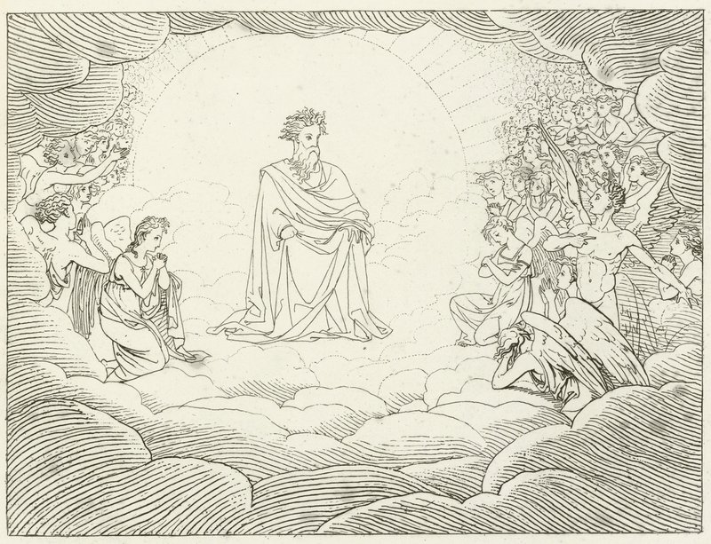 Illustratie voor Goethes Faust door Friedrich August Moritz Retzsch