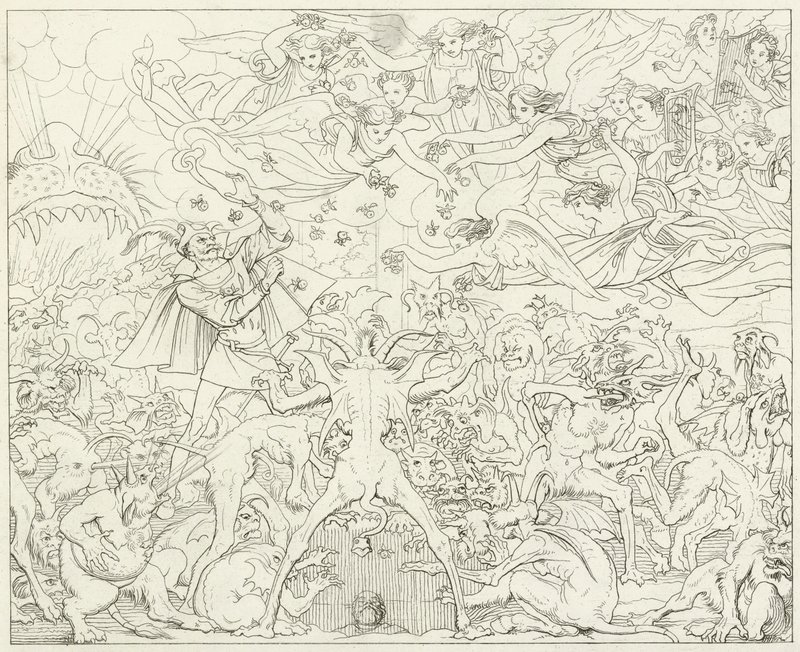 Illustratie voor Goethes Faust door Friedrich August Moritz Retzsch