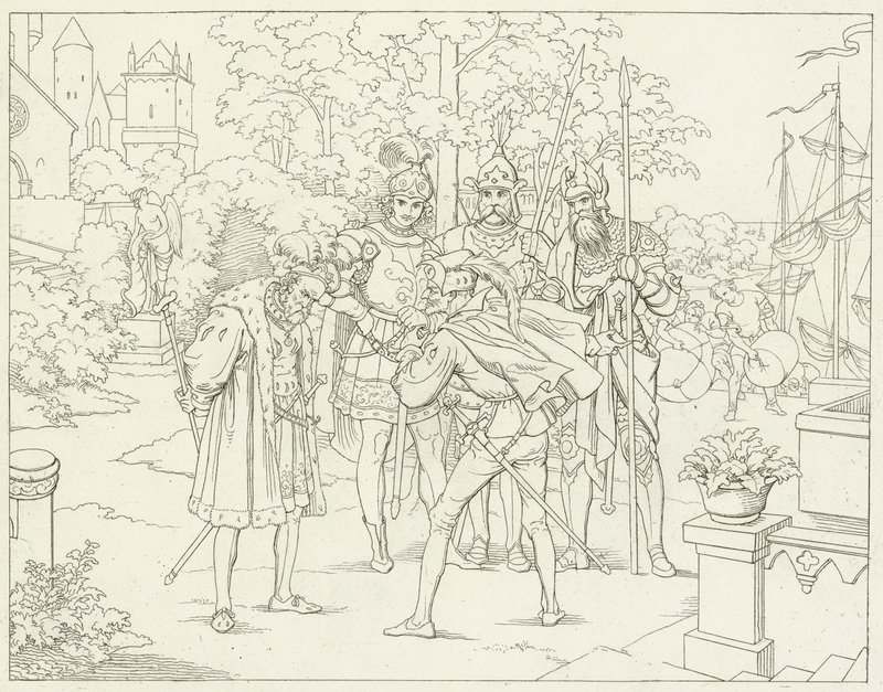 Illustratie voor Goethes Faust door Friedrich August Moritz Retzsch