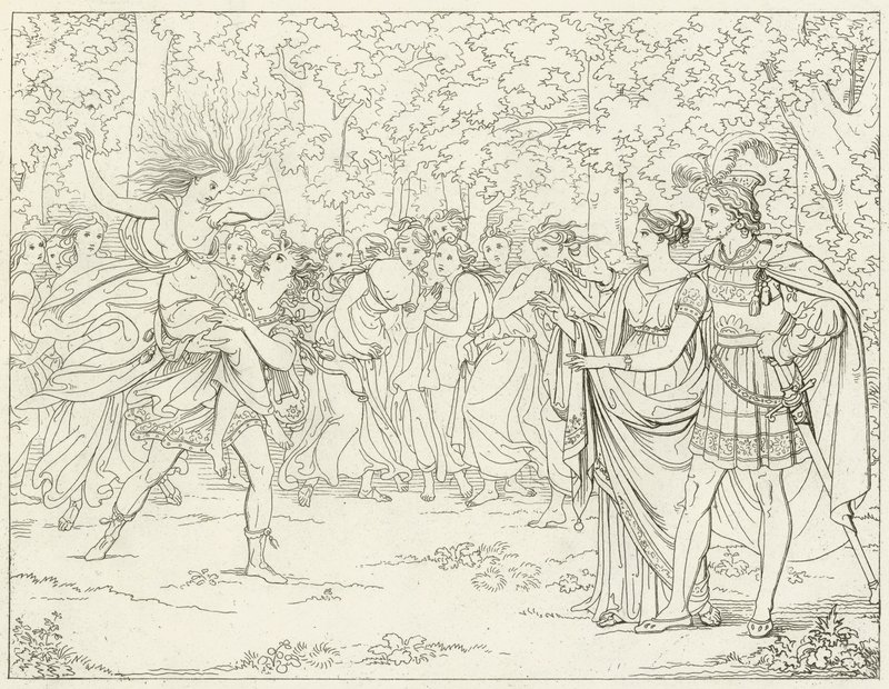 Illustratie voor Goethes Faust door Friedrich August Moritz Retzsch