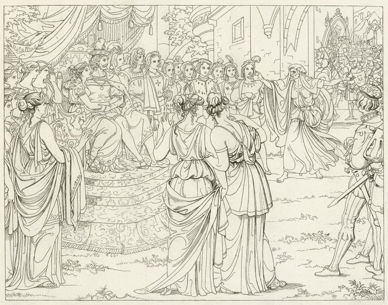 Illustratie voor Goethes Faust door Friedrich August Moritz Retzsch