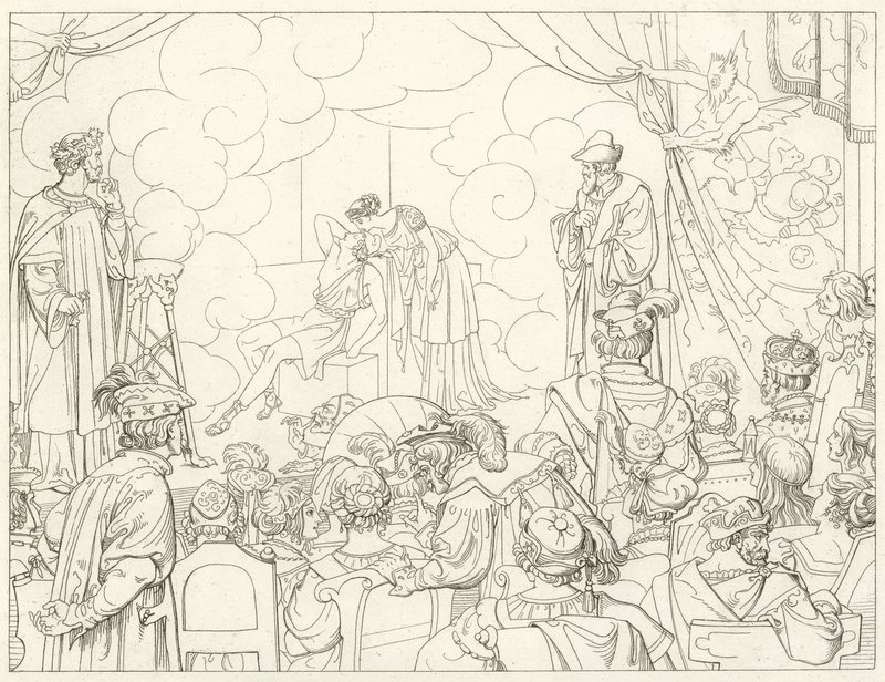 Illustratie voor Goethes Faust door Friedrich August Moritz Retzsch