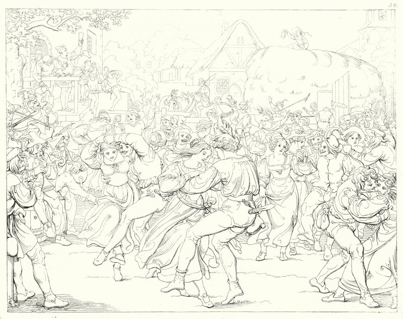 Illustratie voor Schillers Lied von der Glocke door Friedrich August Moritz Retzsch