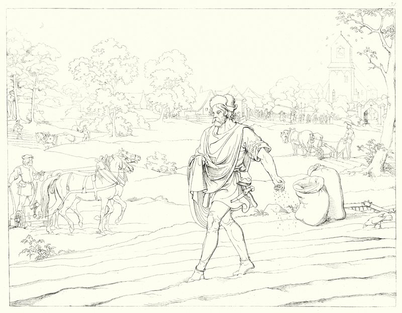 Illustratie voor Schillers Lied von der Glocke door Friedrich August Moritz Retzsch