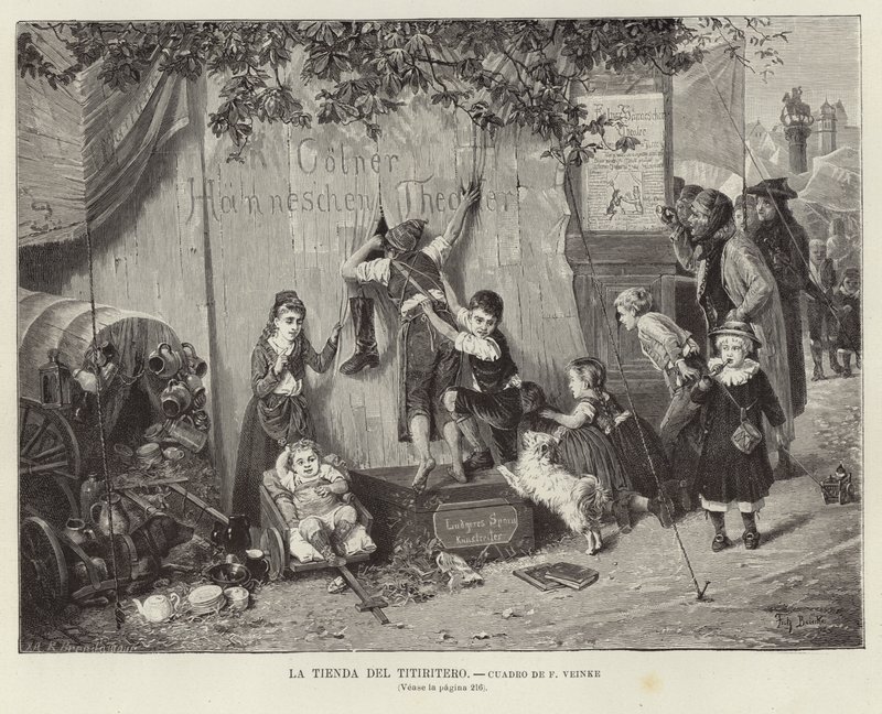 De tent van de poppenspeler door Fritz Beinke