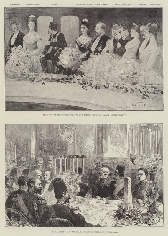 Het Bezoek van de Sjah door Gabriel Nicolet