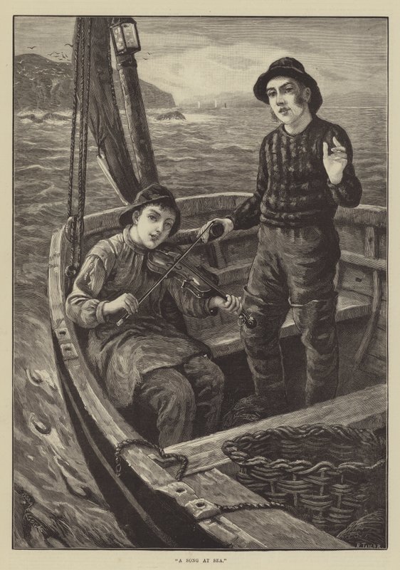 Een lied op zee door George A. Elcock
