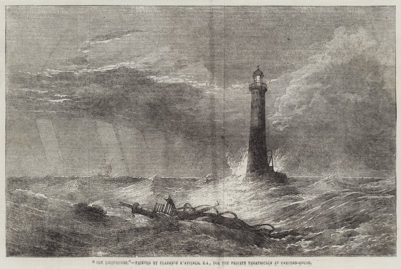 De Vuurtoren door George Clarkson Stanfield