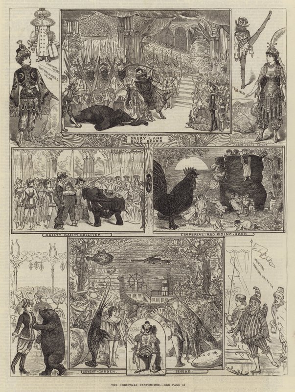 De kerstpantomimes door George Cruikshank