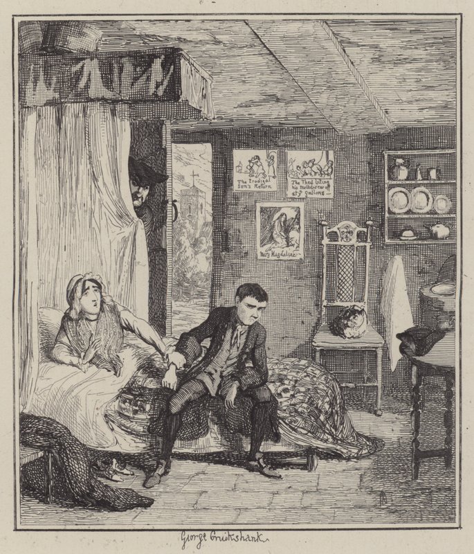Illustratie voor Jack Sheppard door George (after) Cruikshank