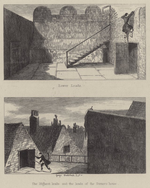 Illustratie voor Jack Sheppard door George (after) Cruikshank