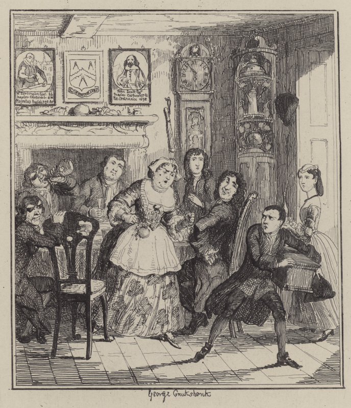 Illustratie voor Jack Sheppard door George (after) Cruikshank