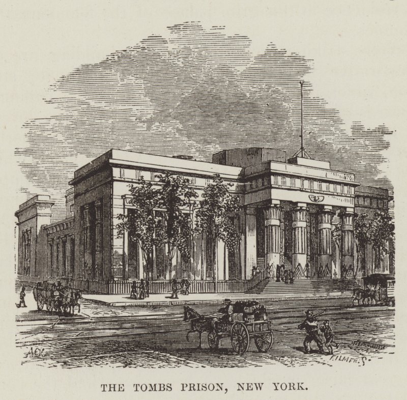 De Tombs-gevangenis, New York door George Augustus Sala