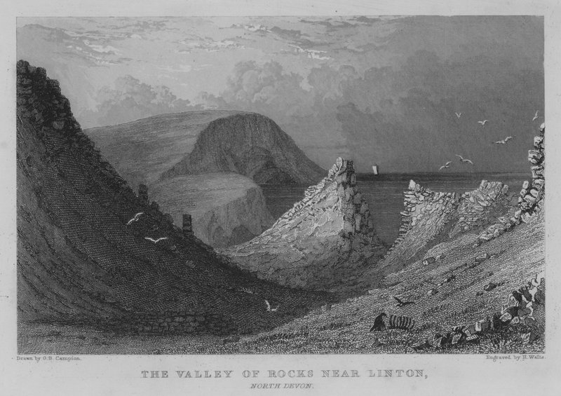 De Vallei van Rotsen bij Linton, Noord-Devon door George Bryant Campion