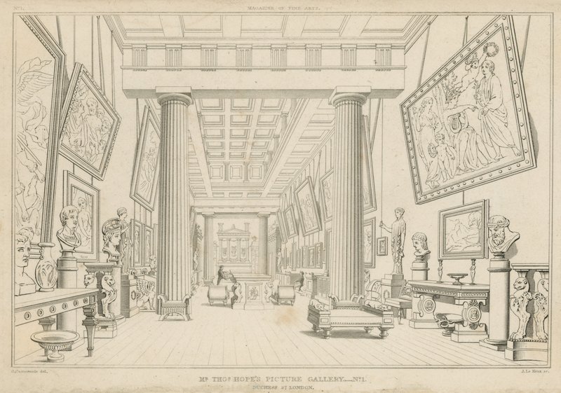 De Schilderijengalerij van de Heer Thomas Hope door George Cattermole
