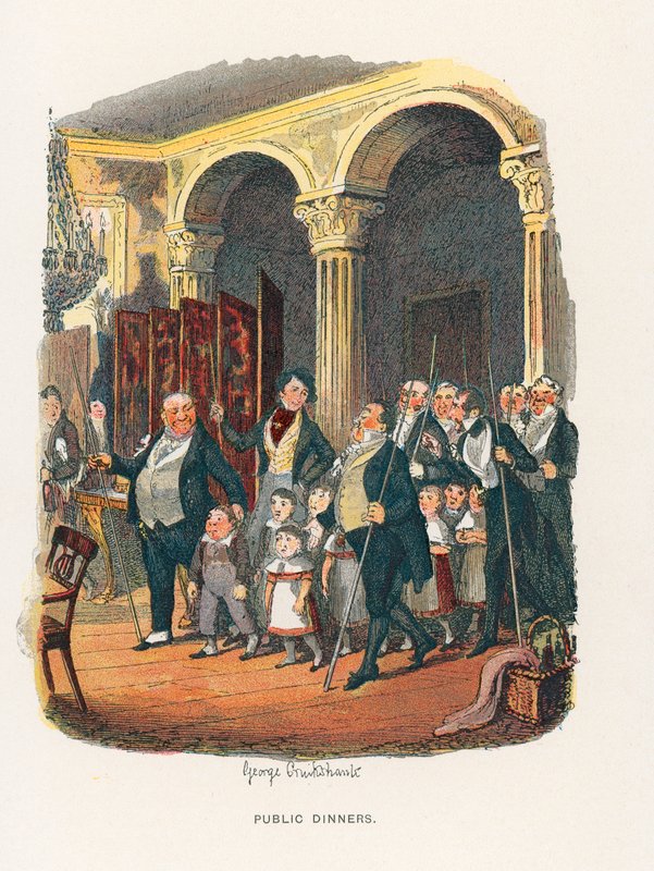 Illustratie voor Sketches by Boz door George Cruikshank