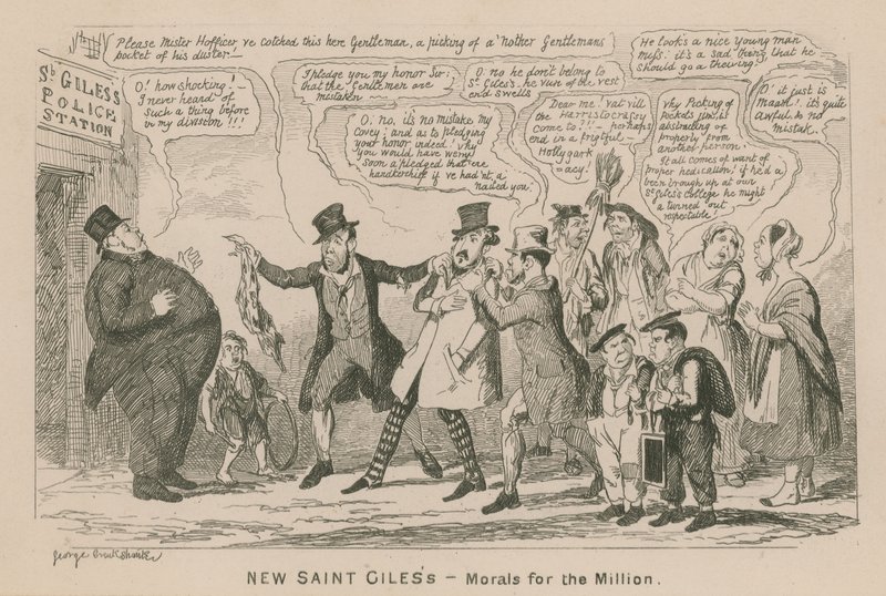 Nieuwe Saint Giles door George Cruikshank