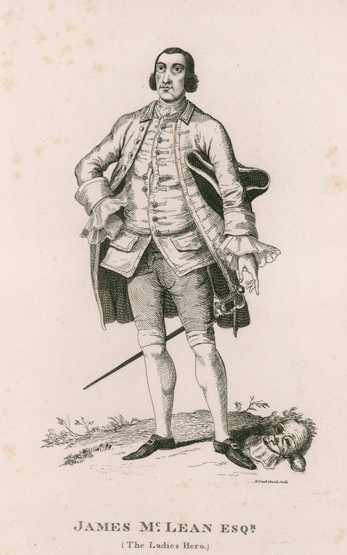 Portret van James McLean (De held van de dames) door George Cruikshank