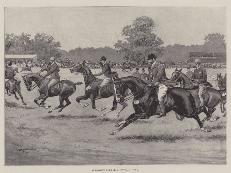 Op de Richmond Horse Show, zaterdag 9 juni door George Derville Rowlandson