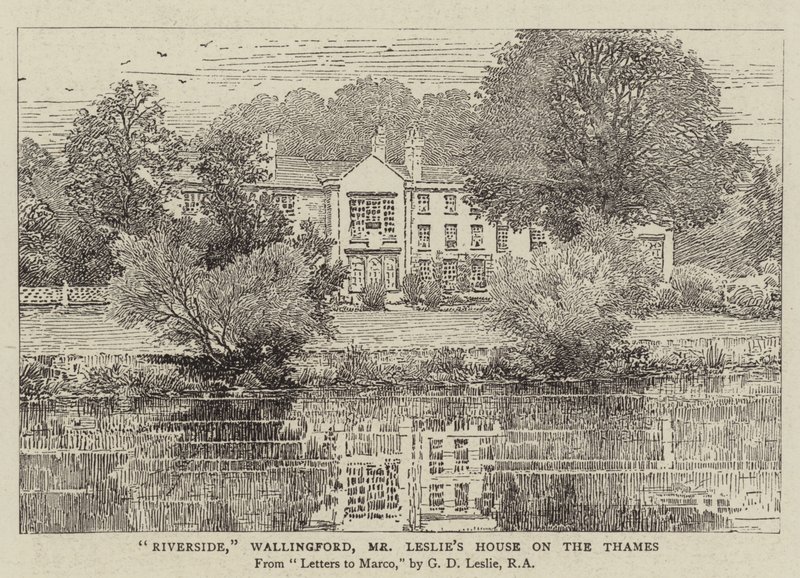 Riverside, Wallingford, het Huis van de heer Leslie aan de Theems door George Dunlop Leslie