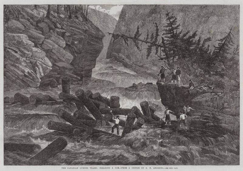 De Canadese Houthandel, het opruimen van een Blokkade door George Henry Andrews