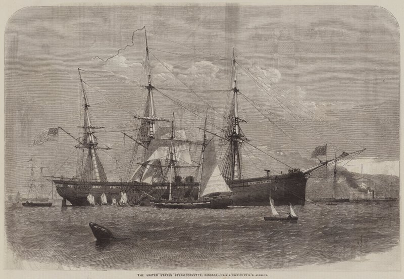 De Amerikaanse Stoomkorvet, Niagara door George Henry Andrews