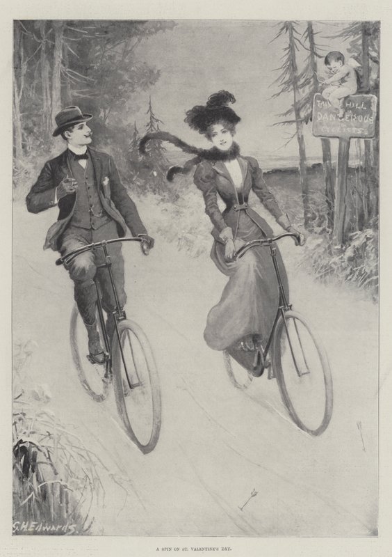 Een rit op Valentijnsdag door George Henry Edwards