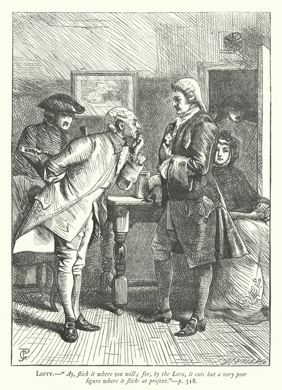 Illustratie voor The Good-Natured Man (gravure) door George John Pinwell