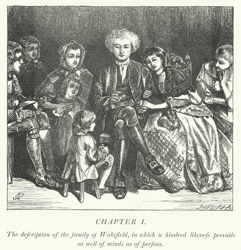 Illustratie voor The Vicar of Wakefield door George John Pinwell