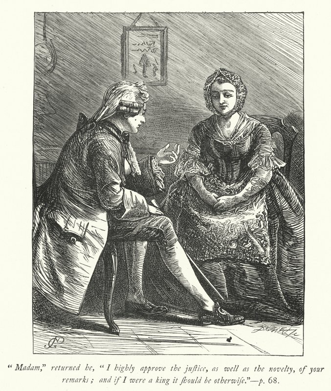 Illustratie voor The Vicar of Wakefield door George John Pinwell