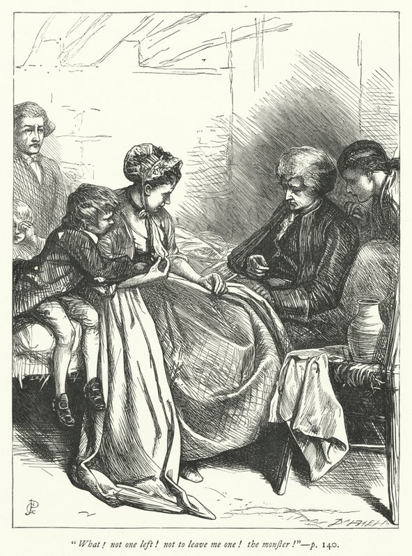 Illustratie voor The Vicar of Wakefield door George John Pinwell