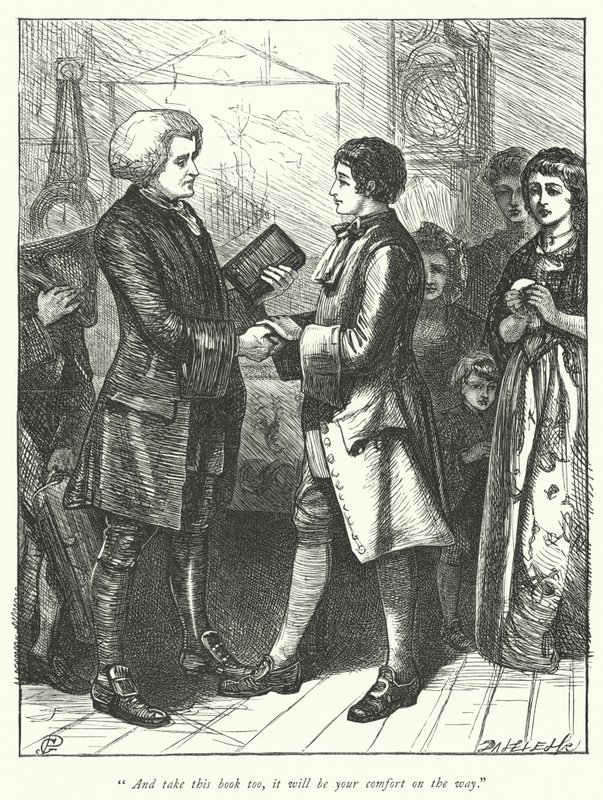 Illustratie voor De Pastoor van Wakefield door George John Pinwell