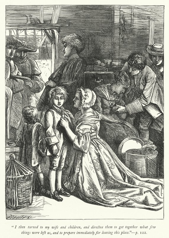 Illustratie voor The Vicar of Wakefield (gravure) door George John Pinwell