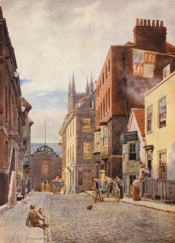 Church Street, kijkend naar het zuiden door George Moore Henton