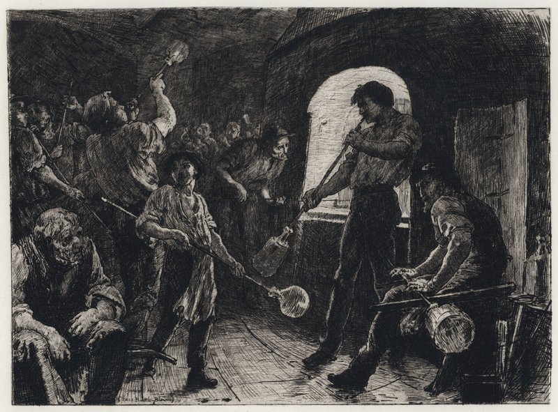 Glasblazen door George Percy Jacomb Hood