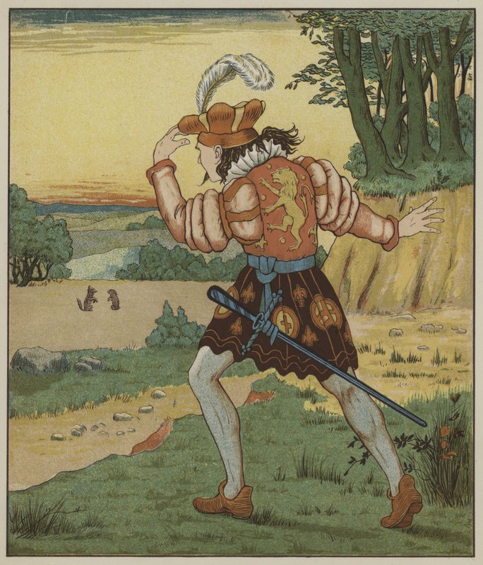 Illustratie voor Repelsteeltje door de Gebroeders Grimm door George R. Halkett