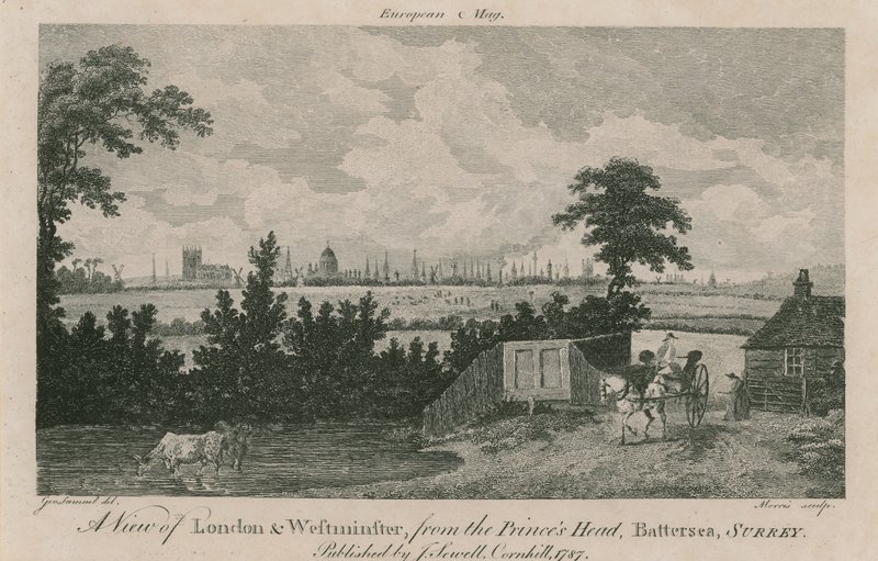 Een uitzicht op Londen en Westminster door George Samuel Elgood
