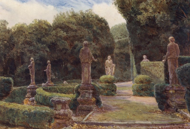 Italiaanse Tuinen: Villa Colonna door George Samuel Elgood