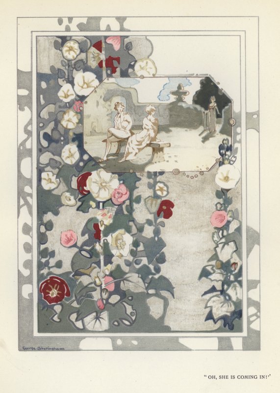 Illustratie voor The Happy Hypocrite door Max Beerbohm door George Sheringham